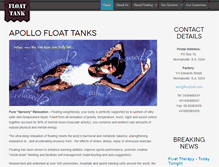 Tablet Screenshot of floattank.com
